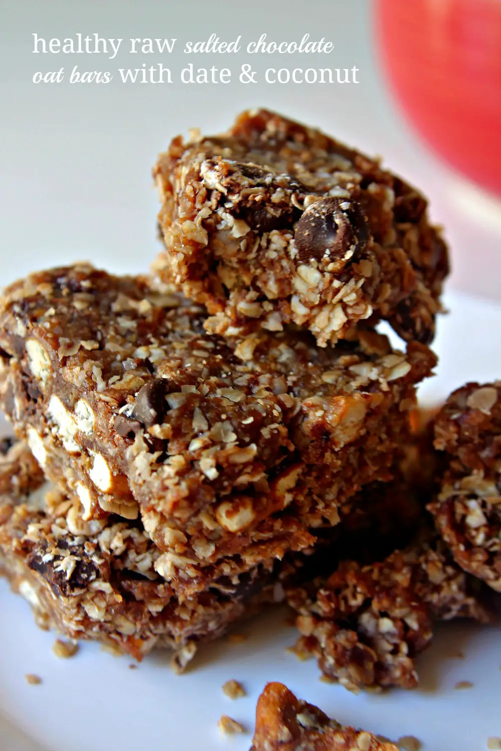 Raw Salted Chocolate Oat Healthy Bars with Dates and Coconut 2--100414