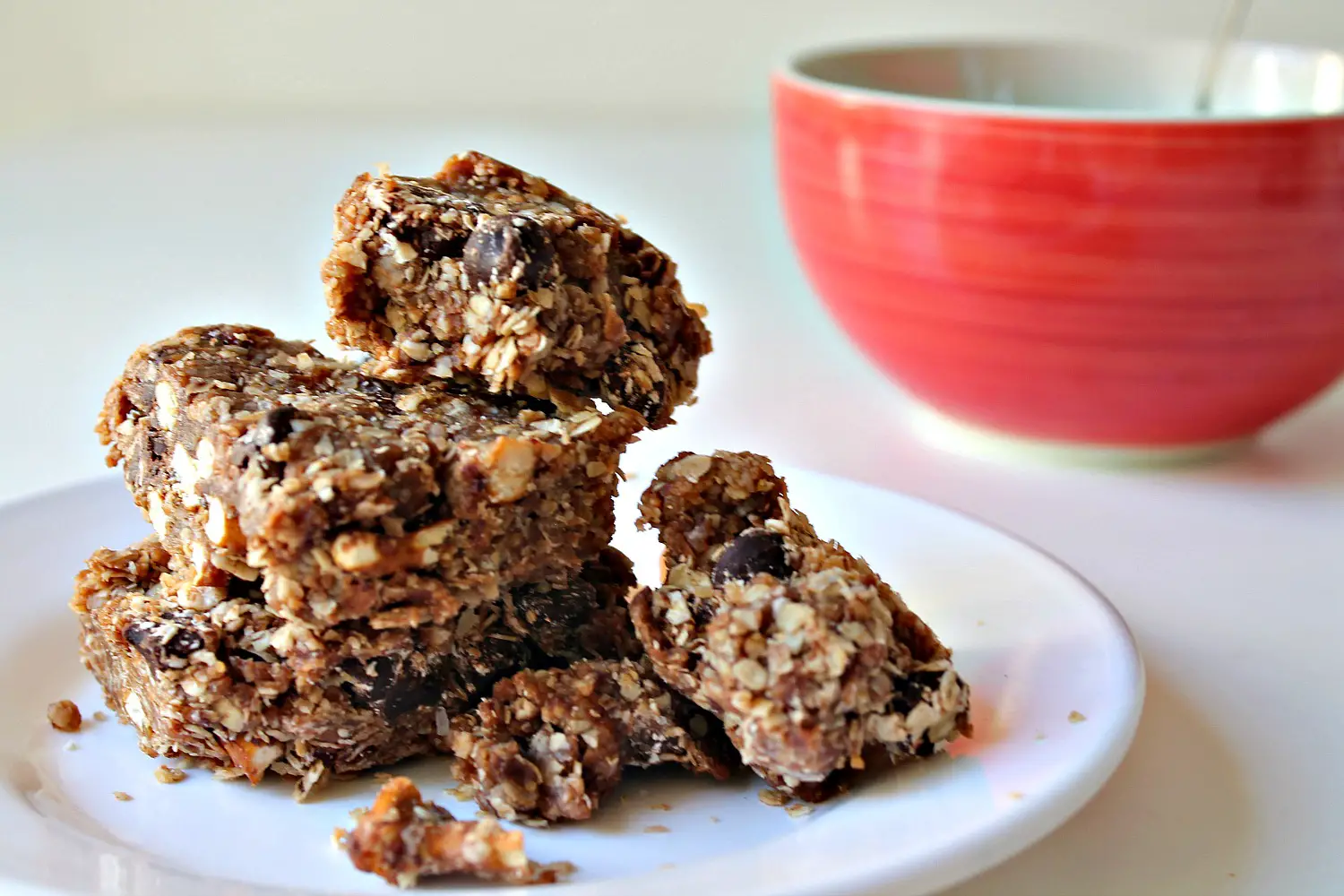 Raw Salted Chocolate Oat Healthy Bars with Dates and Coconut 8--100414